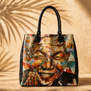 Mandela Print Tote Bag – African-Inspired Everyday Carry