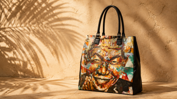 Mandela Print Tote Bag – African-Inspired Everyday Carry