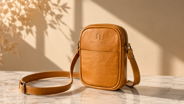 Brown Leather Unisex Sling Bag – Everyday Crossbody