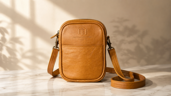 Brown Leather Unisex Sling Bag – Everyday Crossbody