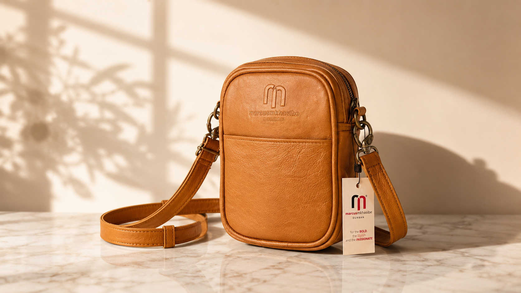 Brown Leather Unisex Sling Bag – Everyday Crossbody