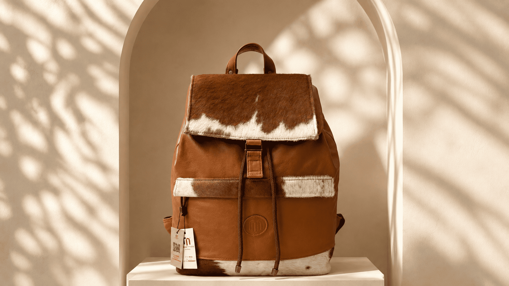 Plain/Nguni Backpack – African-Inspired Laptop Bag