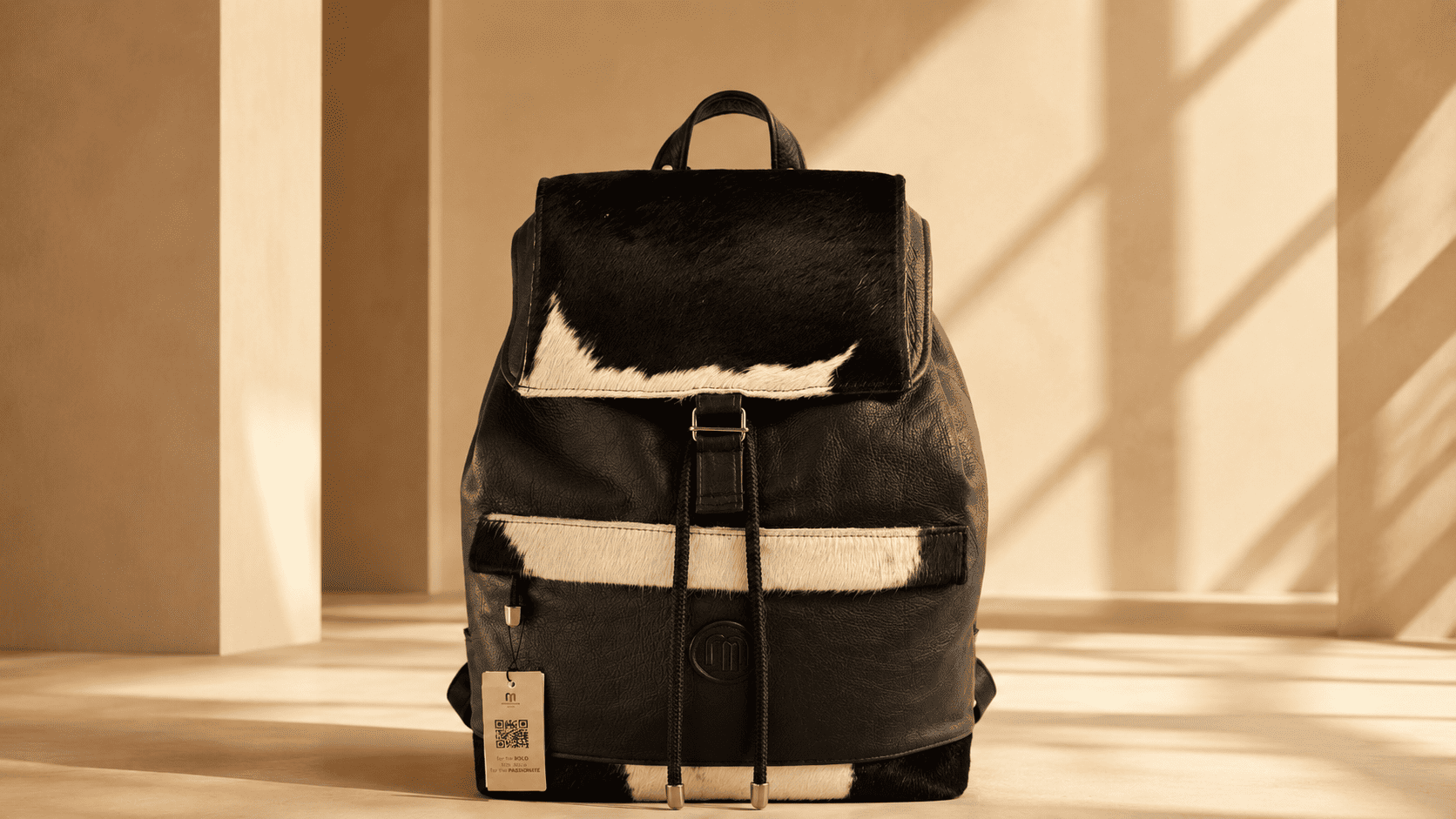 Plain/Nguni Backpack – African-Inspired Laptop Bag