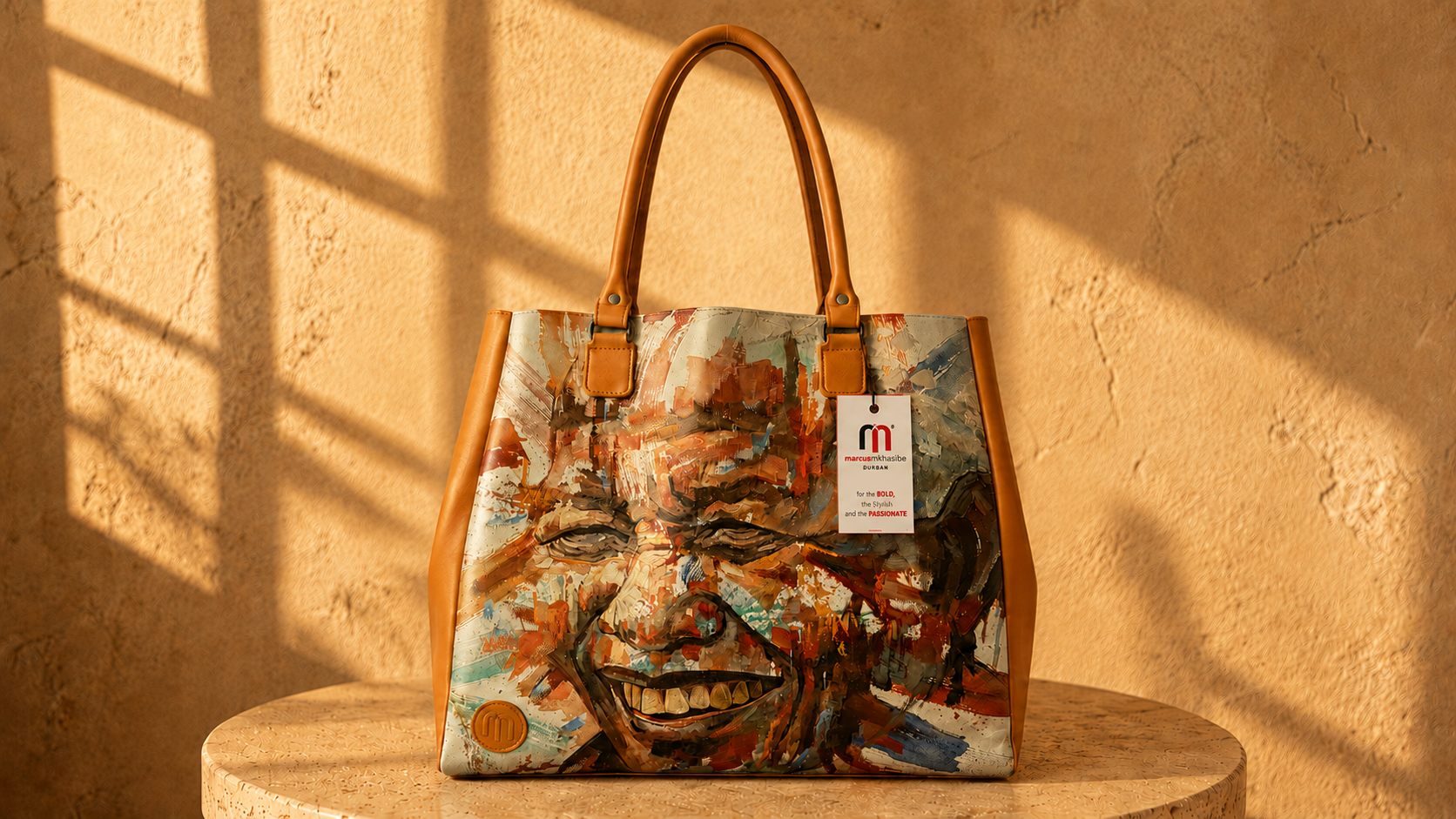 Mandela Print Tote Bag – African-Inspired Everyday Carry