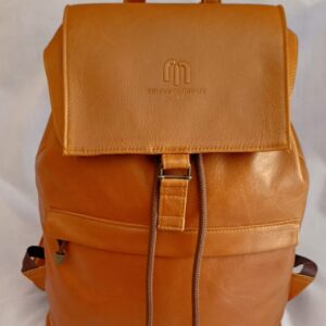 Brown Leather Backpack – Classic Laptop Bag