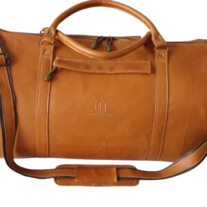 Plain Brown Duffel Leather Bag – Classic Everyday Carry
