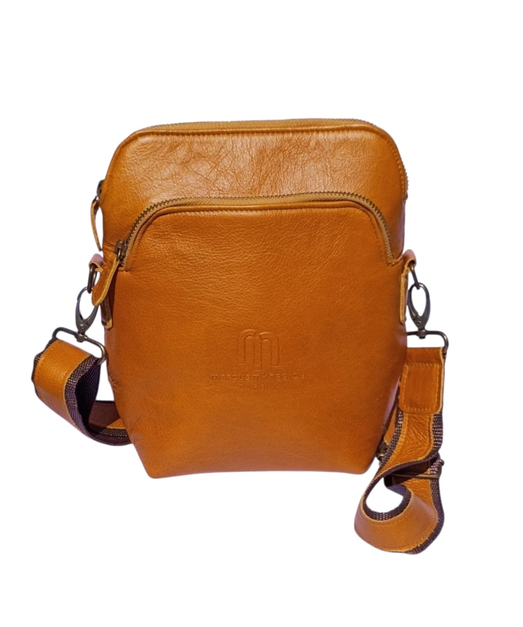 Brown Leather Unisex Sling Bag – Everyday Crossbody