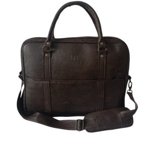 Chocolate Leather Laptop Bag – Classic Business Style