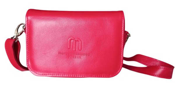 Red Leather Ladies Sling Bag